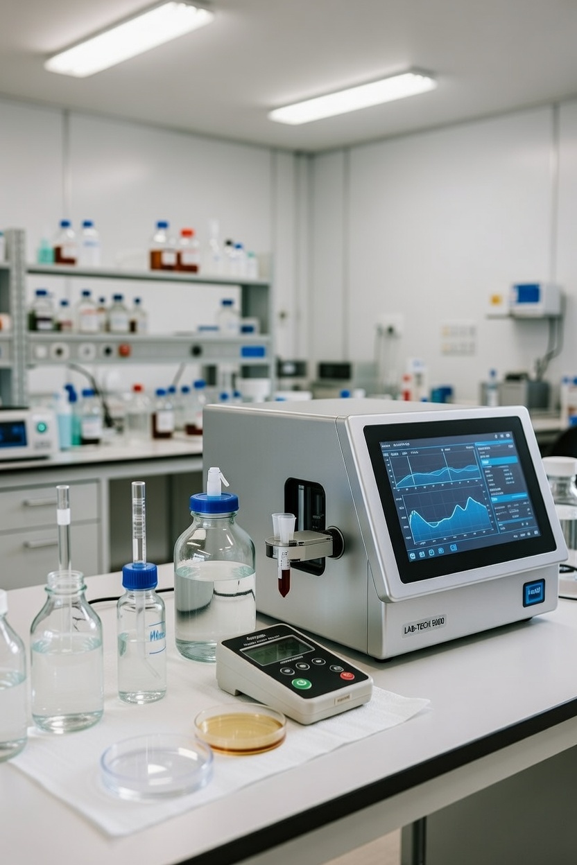 Image of a moisturemeter showing moisture levels in home structures.